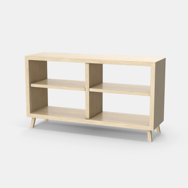 wooden quadshelf