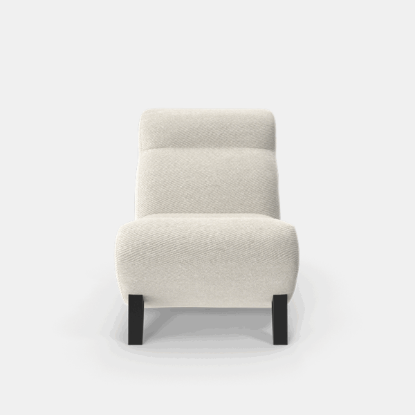 plush white chair