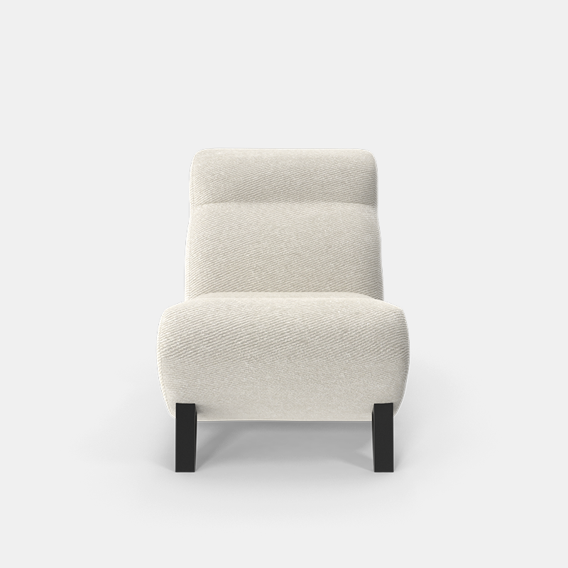 plush white chair